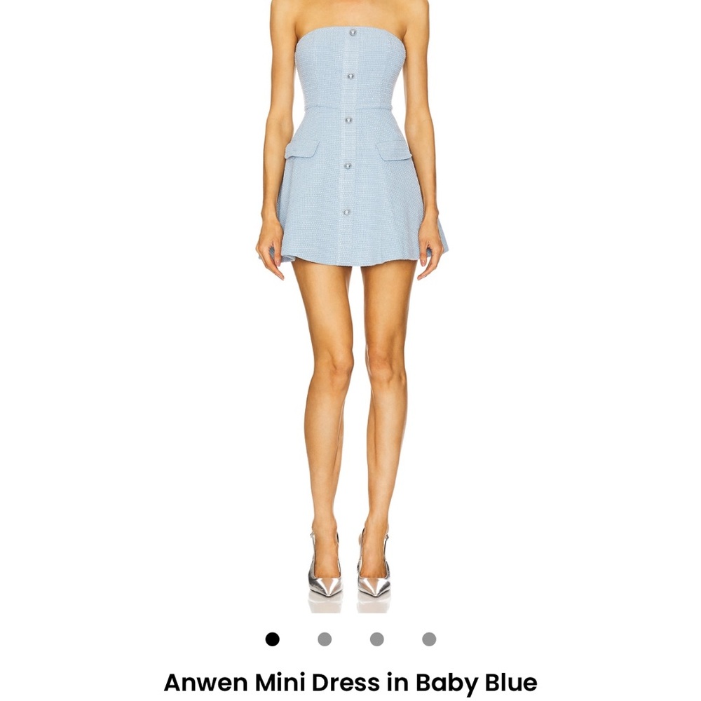 Revolve Brand New Strapless Blue Dress